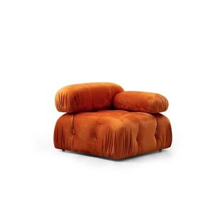 Hanah Home Modul pohovky Bubble samet oranžový pravý obraz