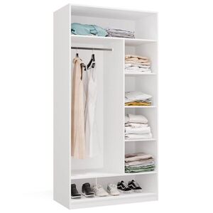 TP Living Modulární otevřená šatní skříň Openo 1W6P 100 cm bílá obraz