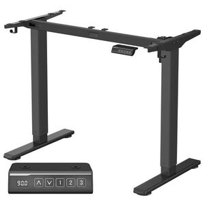 SONGMICS Nastavitelný elektrický rám pracovního stolu Vasagle Prom 90/140 cm černý obraz