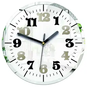 ModernClock Nástěnné hodiny Alexis 30 cm bílé/zrcadlové obraz
