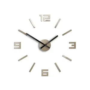 ModernClock Nástěnné hodiny Arabic 50 cm šedohnědé obraz