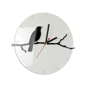 ModernClock Nástěnné hodiny Birdy 30 cm černé/bílé obraz