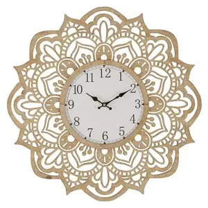 Mauro Ferretti Nástěnné hodiny Carving 60 cm hnědé obraz