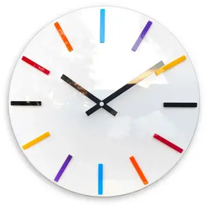 ModernClock Nástěnné hodiny Colorfull 32 cm bílé/barevné obraz
