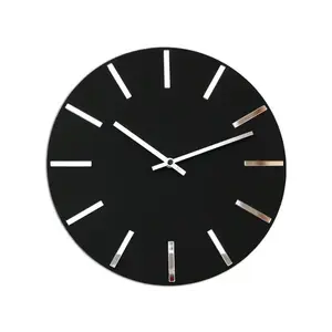 ModernClock Nástěnné hodiny Diamond černé obraz