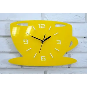 ModernClock Nástěnné hodiny Filiza 33 cm žluté obraz