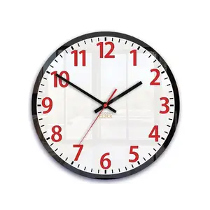 ModernClock Nástěnné hodiny Louis 30 cm bílé/červené obraz