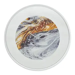 Mauro Ferretti Nástěnné hodiny Mirror 60 cm šedé/vícebarevné obraz