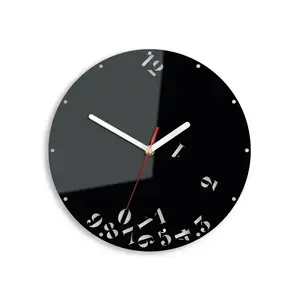 ModernClock Nástěnné hodiny Numbers 30 cm černé obraz