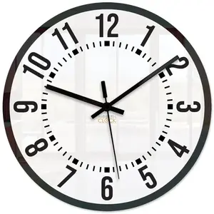 ModernClock Nástěnné hodiny Oskar 30 cm bílé/černé obraz