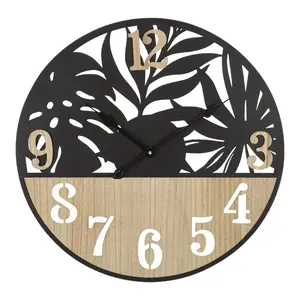 Mauro Ferretti Nástěnné hodiny Palm 60 cm hnědé/černé obraz