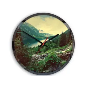 ModernClock Nástěnné hodiny Panorama barevné obraz