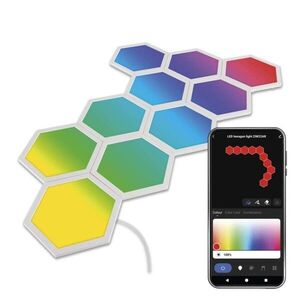 EMOS Nástěnné LED svítidlo GoSmart Hexagon 10 dílů vícebarevné obraz
