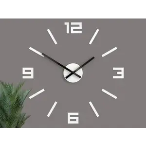 ModernClock Nástěnné samolepící hodiny Arabic 50 cm bílé obraz