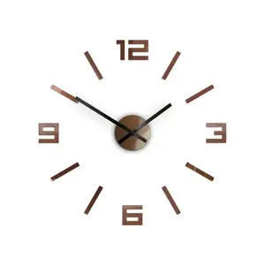 ModernClock Nástěnné samolepící hodiny Arabic 50 cm měděné obraz