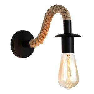 TooLight Nástěnné svítidlo APP1466-1W černé/lano obraz