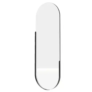 Hector Nástěnné zrcadlo s LED osvětlením Brio 40x105 cm černé obraz