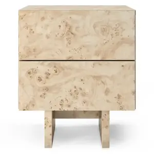 Hector Noční stolek Decoria 39, 8 cm burl obraz