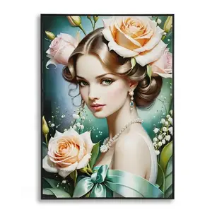 Mauro Ferretti Obraz Fantasy B 72x102 cm modro-zelený obraz