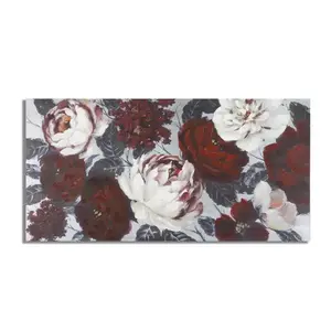 Mauro Ferretti Obraz Flower Darkback 120x60 cm červeno-bílý obraz