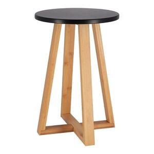 TENDANCE Odkládací stolek BAMBOO černý/natural obraz