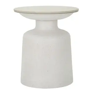 Mauro Ferretti Odkládací stolek Fush 40 cm bílý obraz