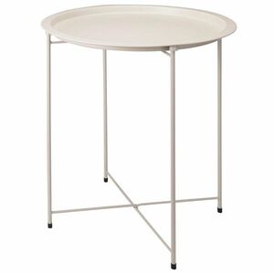 HowHomely Odkládací stolek Zovy 47 cm béžový obraz