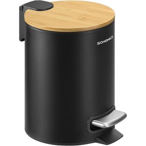 SONGMICS Odpadkový koš Greml 3 L černý/hnědý obraz
