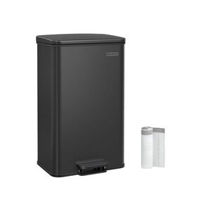 SONGMICS Odpadkový koš s víkem Jespra 40 l černý obraz