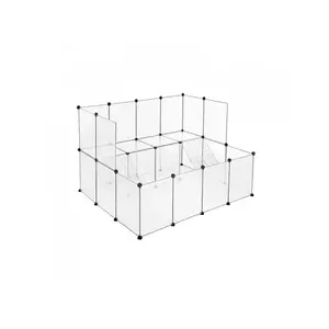 SONGMICS Ohrádka pro drobná zvířata Femino 143x108 cm čirá obraz
