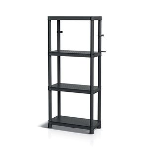 Prosperplast Plastový dílenský regál Stacker 58x131, 5 cm černý obraz