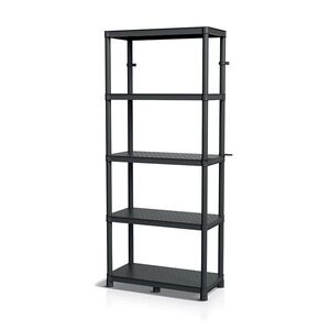 Prosperplast Plastový dílenský regál Stacker 74x172, 5 cm černý obraz