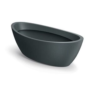 Prosperplast Plastový květináč ARIAS OVAL grafitový, varianta 40 cm obraz