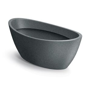 Prosperplast Plastový květináč ARIAS OVAL granitově šedý, varianta 40 cm obraz