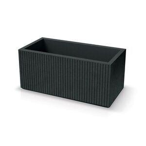 Prosperplast Plastový květináč COROS CASE 80 cm tmavě šedý obraz