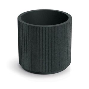 Prosperplast Plastový květináč COROS ROUND tmavě šedý, varianta 30 cm obraz