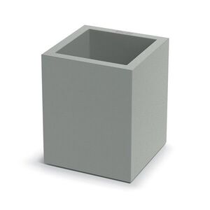 Prosperplast Plastový květináč CUBLASO SQUARE MIDL 29 cm betonově šedý obraz