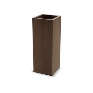 Prosperplast Plastový květináč CUBLASO SQUARE SLIM 29 cm hnědý obraz