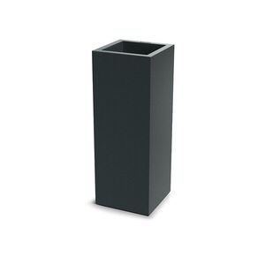 Prosperplast Plastový květináč CUBLASO SQUARE SLIM 29 cm tmavě šedý obraz