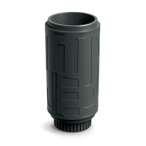 Prosperplast Plastový květináč FOLKAS ROUNDOS HIGH tmavě šedý, varianta 30 cm obraz