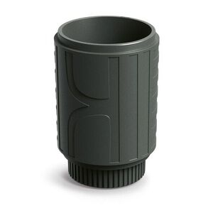 Prosperplast Plastový květináč FOLKAS ROUNDOS MIDL 40 cm tmavě šedý obraz