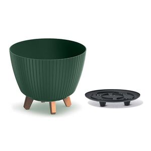 Prosperplast Plastový květináč LAMIAL tmavě zelený, varianta 23, 2 cm obraz