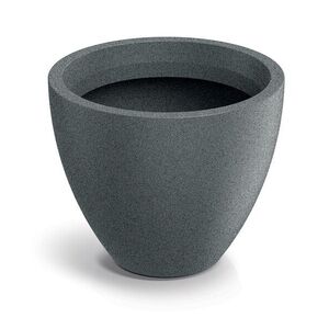 Prosperplast Plastový květináč MOLIOS ROUNDAS granitově šedý, varianta 38 cm obraz