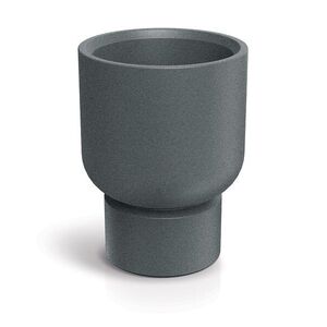 Prosperplast Plastový květináč MOLTAS BASE ROUND MIDL 40 cm granitově šedý obraz