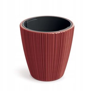 Prosperplast Plastový květináč OROS MIDDLE retro červený, varianta 23, 9 cm obraz