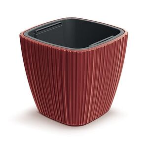 Prosperplast Plastový květináč OROS retro červený, varianta 29 cm obraz
