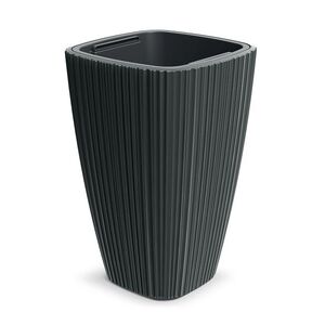 Prosperplast Plastový květináč OROS tmavě šedý, varianta 29 cm obraz