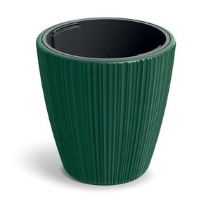 Prosperplast Plastový květináč OROS tmavě zelený matný, varianta 23, 9 cm obraz