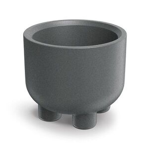 Prosperplast Plastový květináč s nožičkami MOLTAN ROUND granitově šedý, varianta 48 cm obraz
