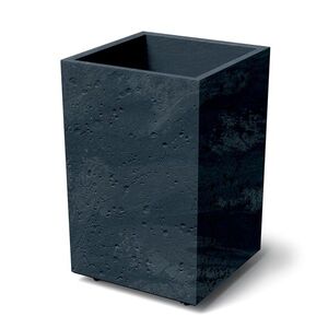 Prosperplast Plastový květináč SIERRAS SQUARE HIGH BETON EFFECT 38, 5 cm antracitový obraz